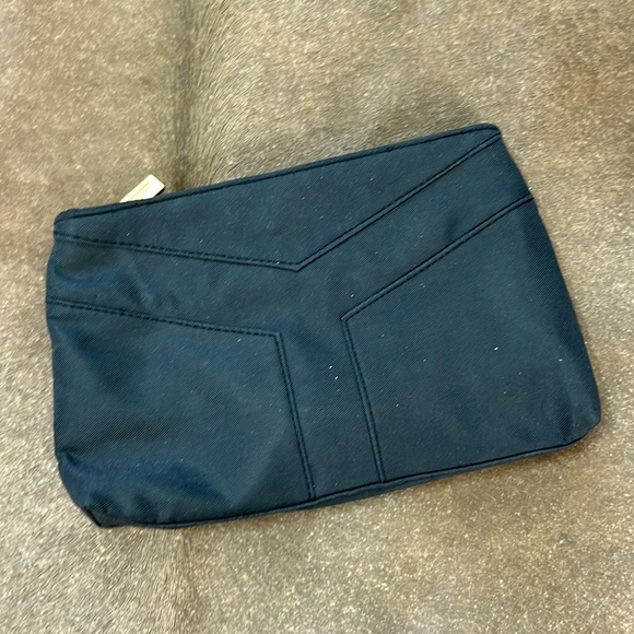 YSL Yves Saint Laurent Micro Logo Make Up Bag Clutch - Picture 1 of 5